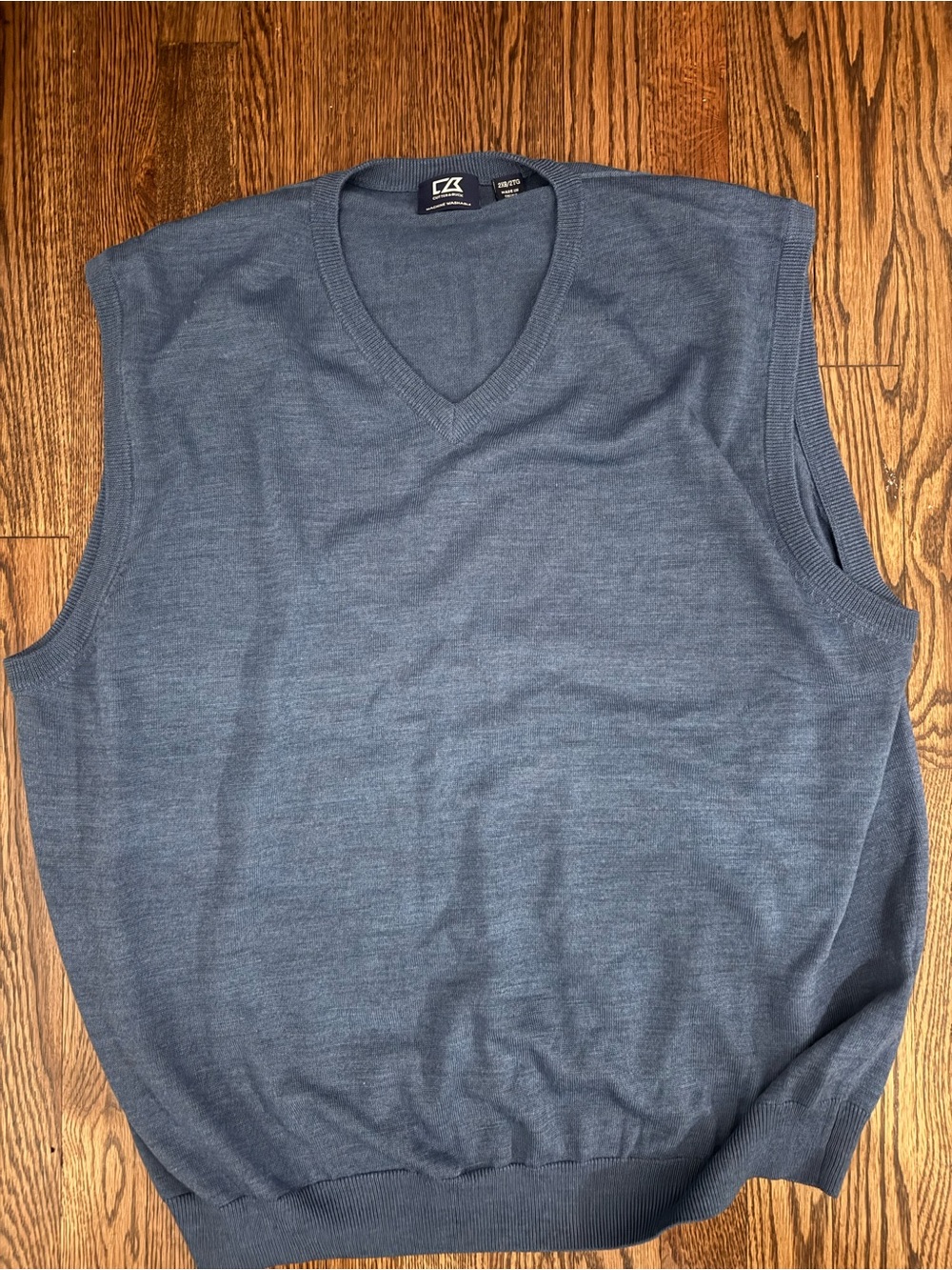 Cutter & Buck Navy V-Neck Sweater Vest